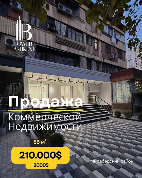 Продажа помещения 55м² ЦУМ Патрики 1 этаж вдоль дороги 2000у.е