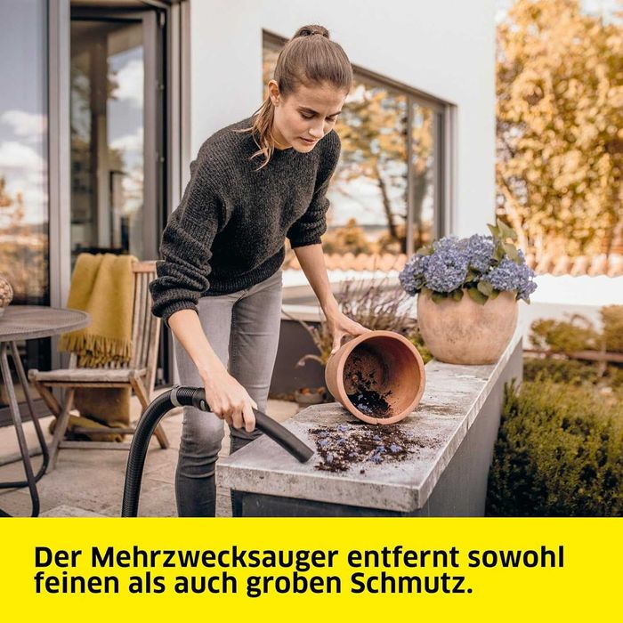 ПРОМО Нова 2г Гаранция Мощна Прахосмукачка за Мокро и Сухо Почистване Karcher WD 3 V-17/4/20, 1.628-130.0