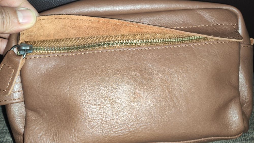 Борсетка мужская. Кожа