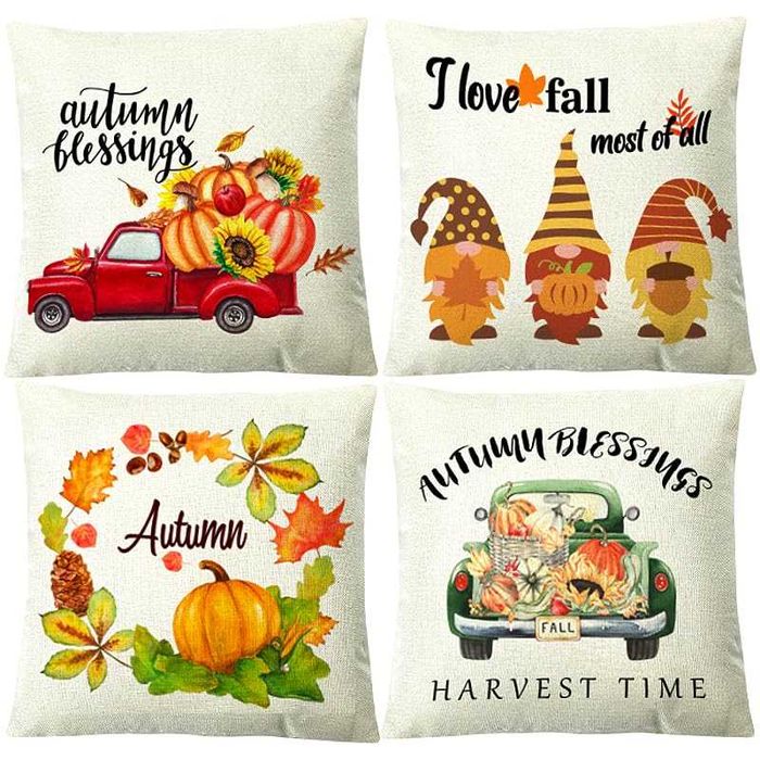 4 броя калъфки за възглавници 45х45см