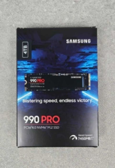НОВ ! Samsung 990 PRO NVMe M.2 SSD, 4TB, PCIe 4.0, 7450MB/s Read, 6900MB/s Write