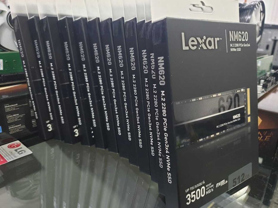 M.2 nvme Lexar NM620 512gb 3500MB/s!Yangi!