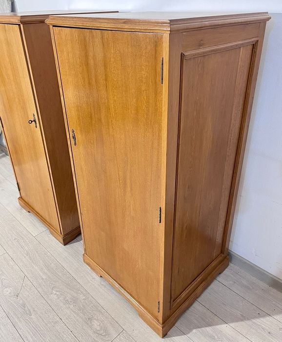 Mic Șifonier cu Bară Umerașe; Dulap Comodă Vintage din Lemn