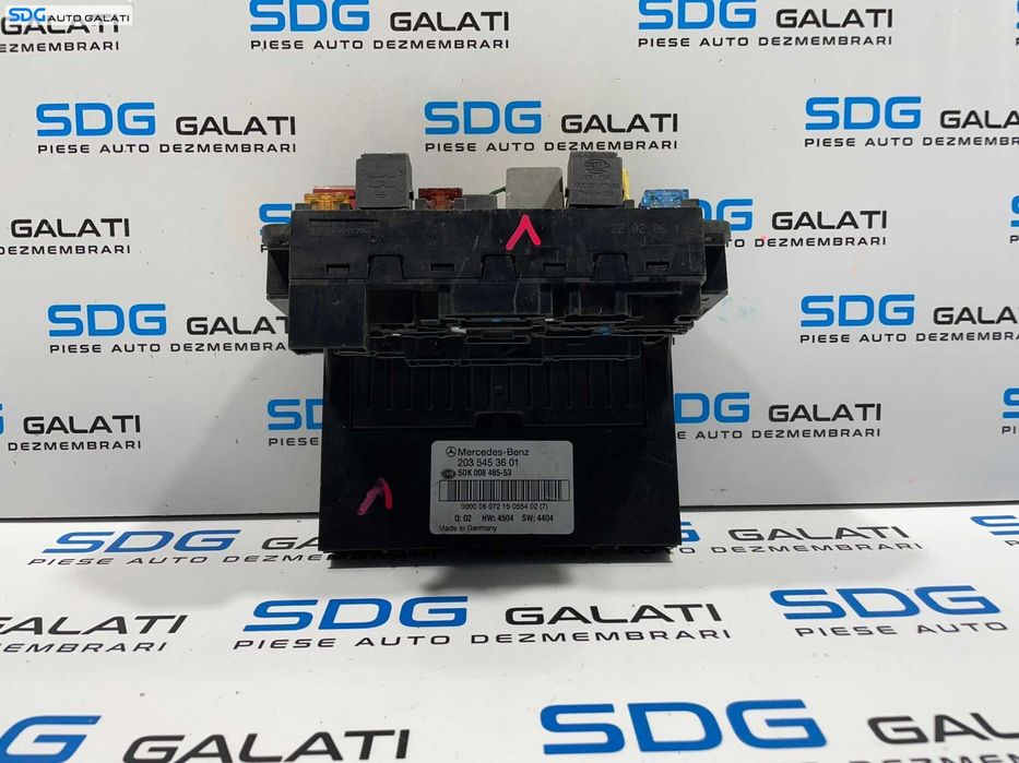 SAM Calculator Unitate Modul Tablou Panou Relee Sigurante Mercedes Clasa C Class W203 2001 - 2007 Cod 2035453601 [L3748]