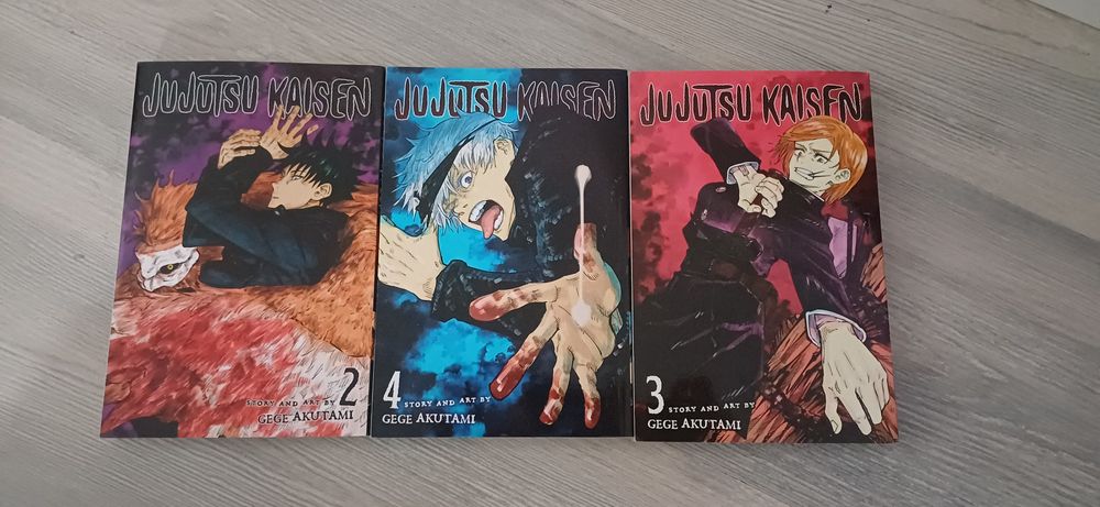 Manga Jujutsu Kaisen volume 2,3,4