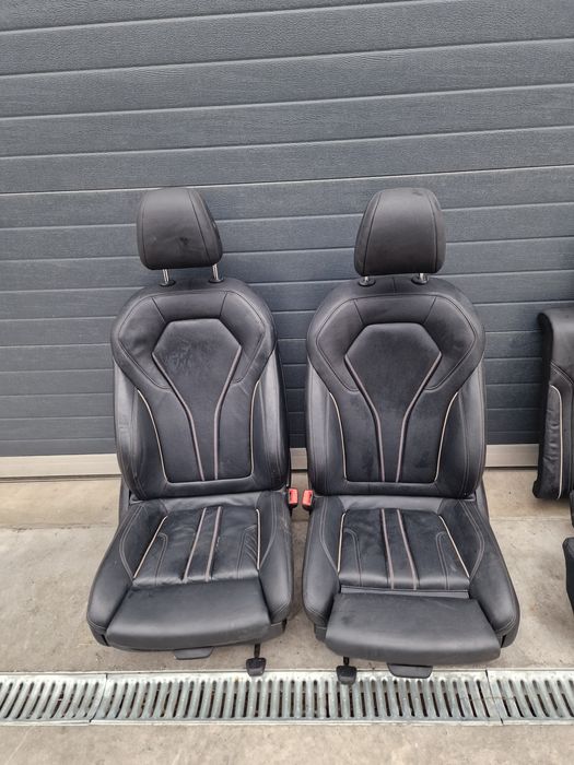 Scaune fata recaro sport incălzire piele neagră interior bmw g30 g31