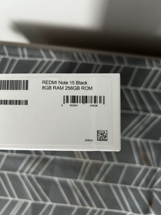 SIGILAT cu factura,Xiaomi Redmi Note 15, 8GB RAM, 256GB, Black