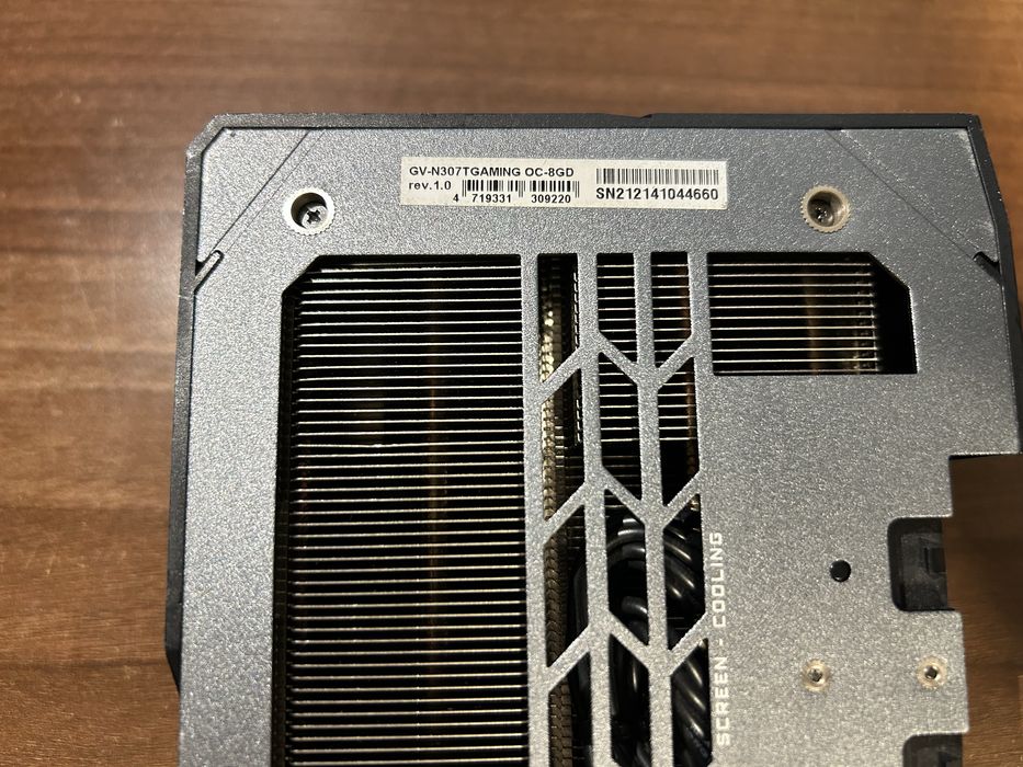 Placa video Nvidia Gigabyte Geforce RTX 3070Ti Windforce OC 8GB GDDR6X