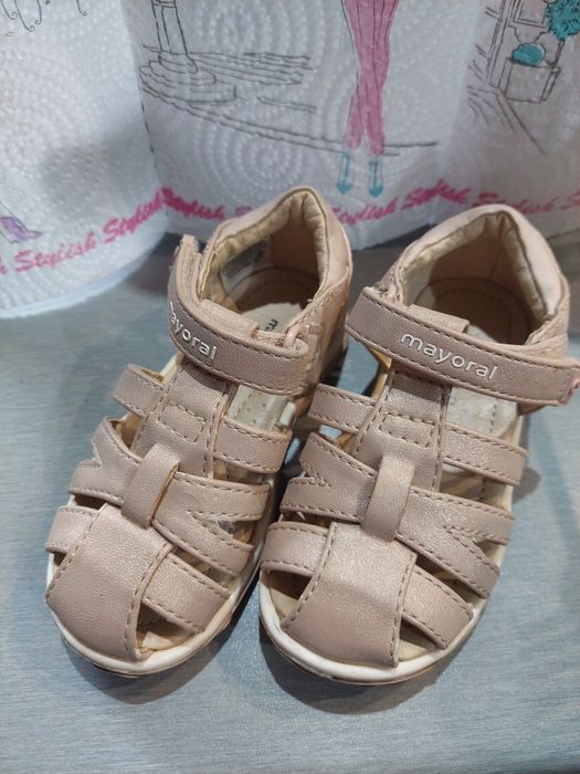 Сандали MAYORAL цвят пудра