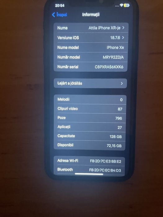 Oferta! iPhone XR 128GB cu 3 husa +2 original baterie