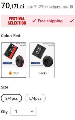 Huse roti masina marime S pana in diametru 65cm