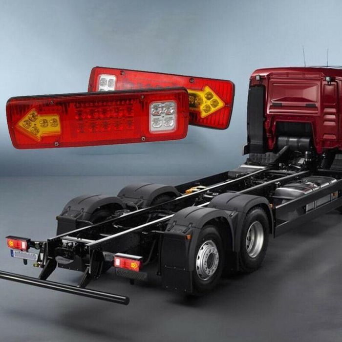 комплект led стопове 2броя , стоп светлина с мигач, задна ...