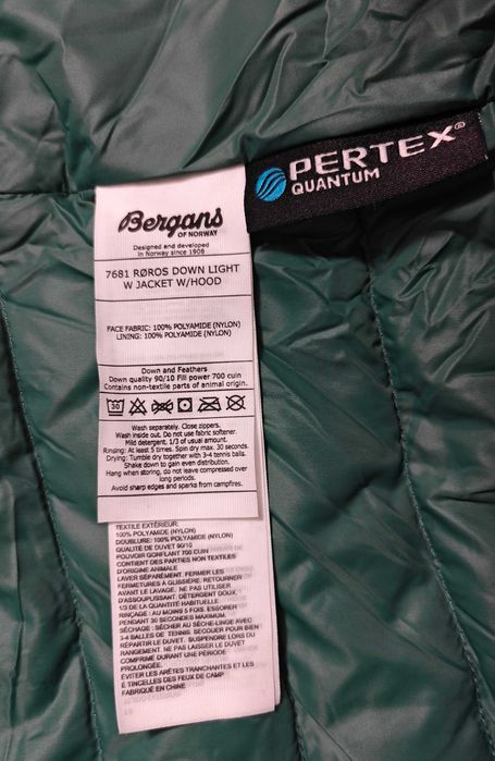Bergans of Norway Дамско яке с пух и качулка размер L