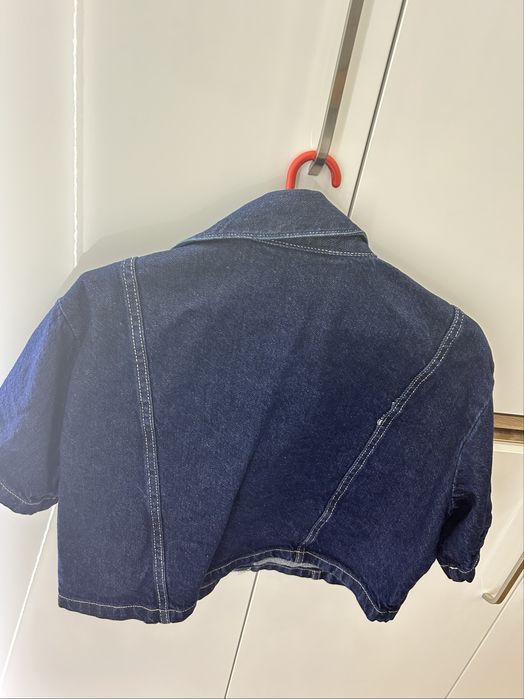 Късо дънково яке размер M