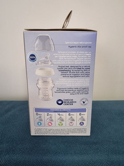 Стъклено шише за хранене Chicco