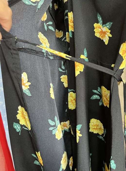 Rochie lungă cu imprimeu floral, fără defecte, mărimea S