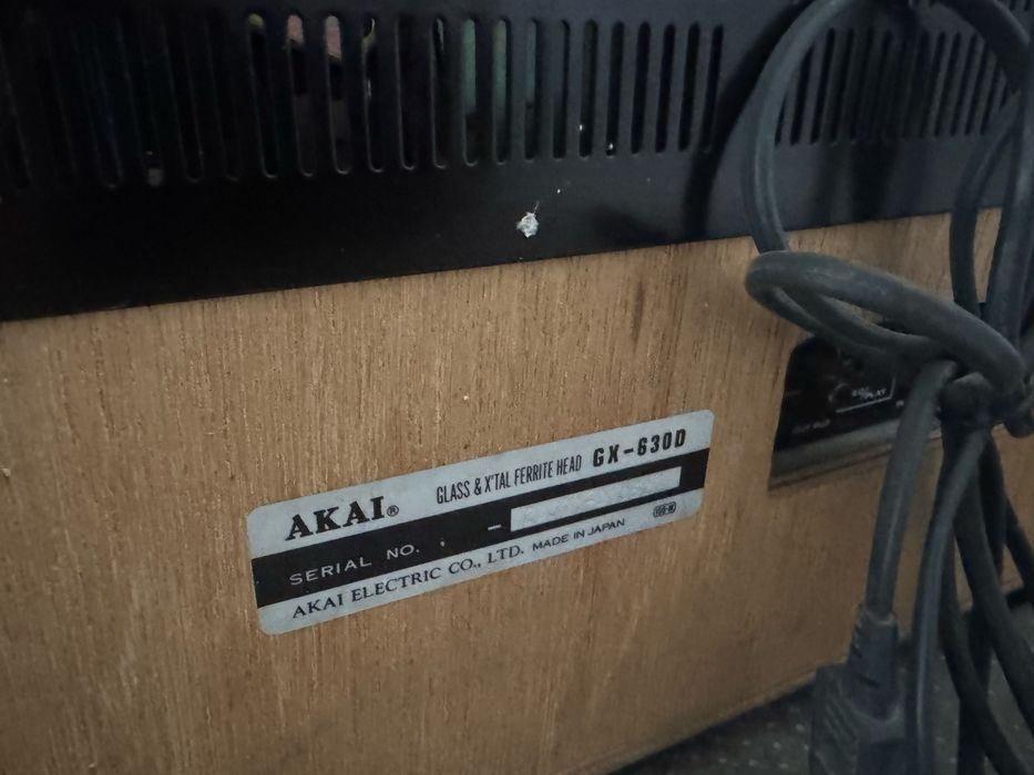 Magnetofon Akai GX-630D — piese/restaurare, capete GX originale