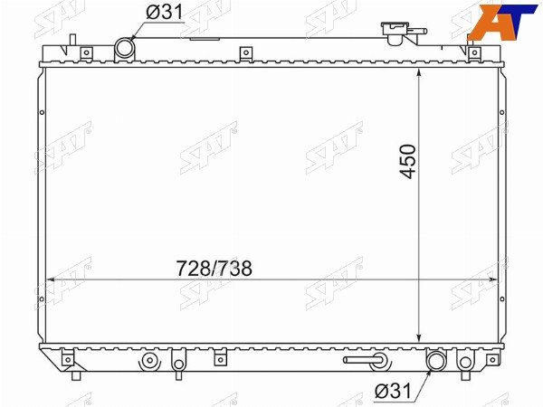 Радиатор Toyota Harrier