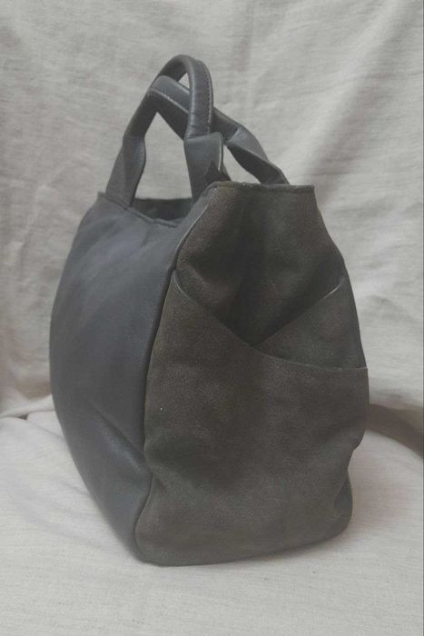 Clarks серая кожаная сумка