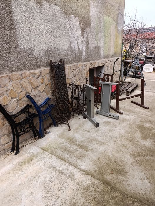 Picioare pentru bancă curte