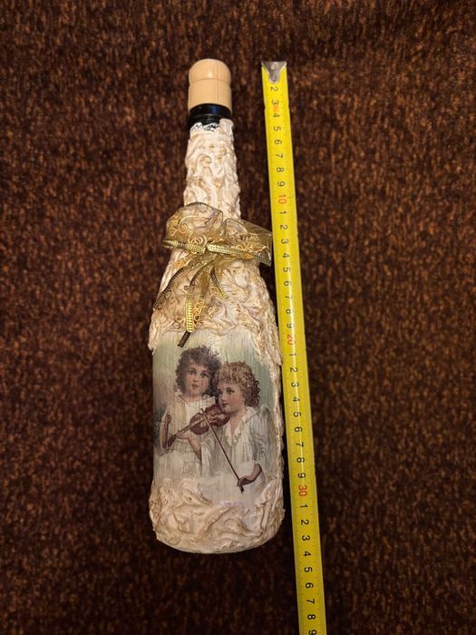 Декупаж с бутилка --