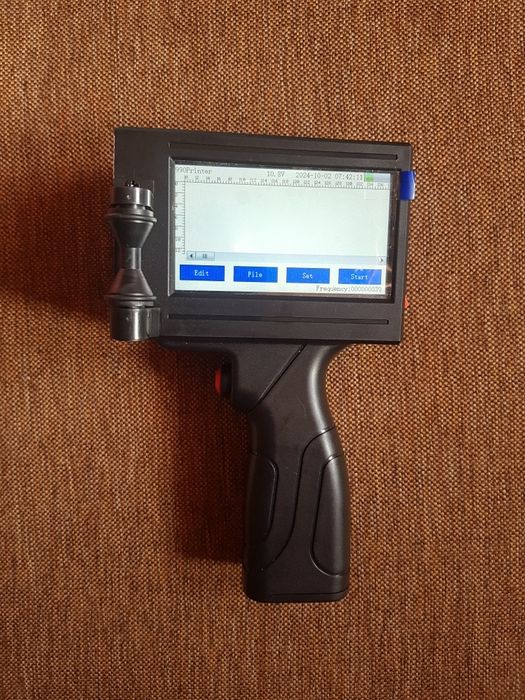 Imprimanta portabila Inkjet alb tip pistol Imprimare logo, cod de bare