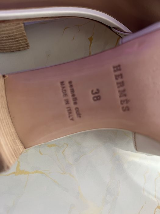 Дамски чехли с токче Hermes