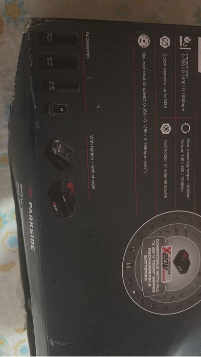 Bormasina impact roti Parkside,1890 NM cu acumulator