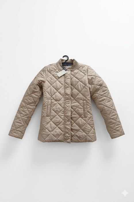 Geacă Matelată FOGGI Nouă cu Etichetă - Model Deosebit - Bej/Camel