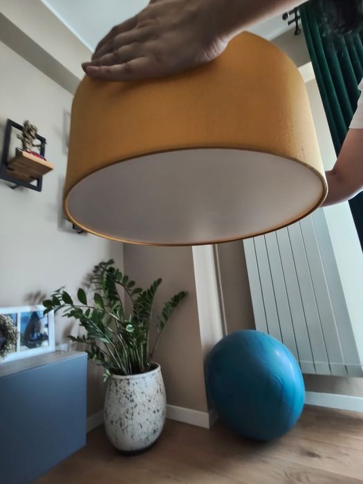 Plafoniera galbena diametru 40 cm