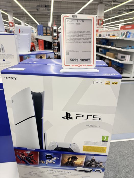 Нов Ps 5 slim 1 TB . Неразпечатан! Гаранция 2 години!