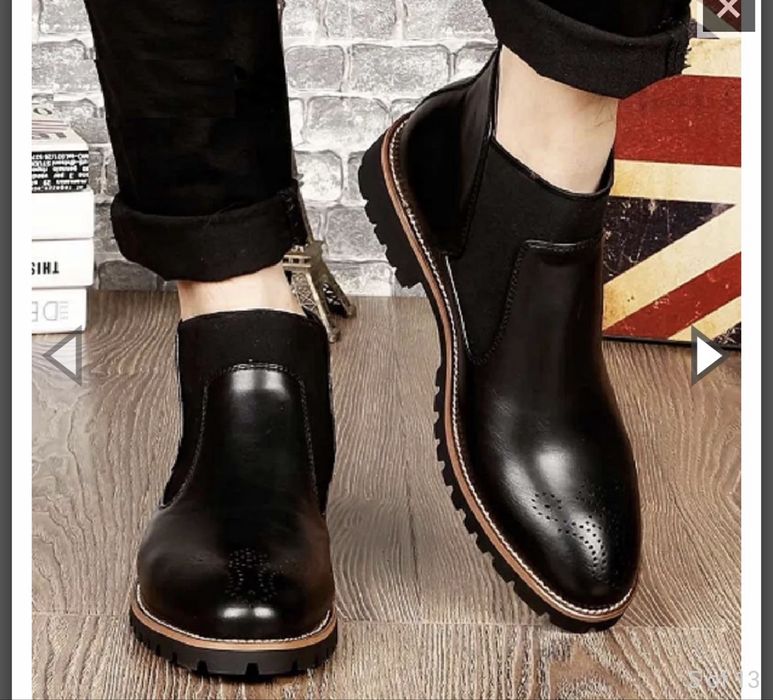 Botine ghete Iarna Elegante Piele Barbati NOI