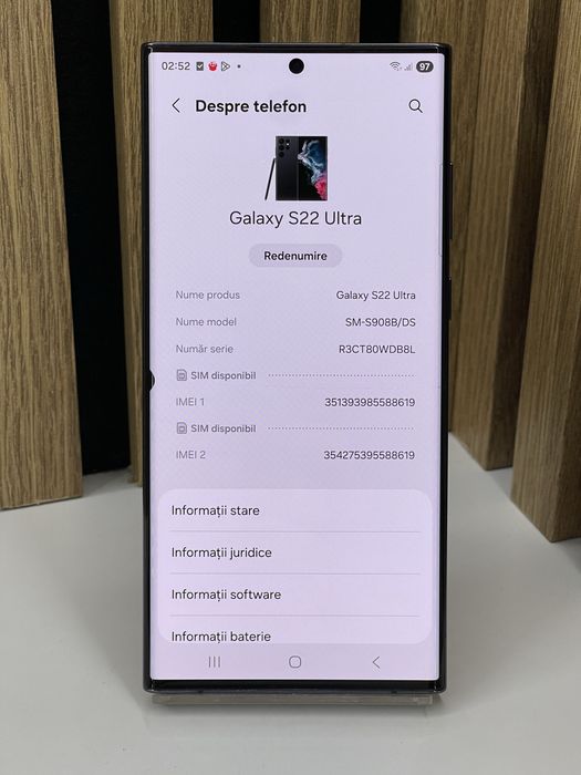 Samsung S22 Ultra 128Gb 8Gb ram (Display Fisurat) Garantie #61783