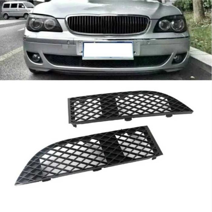 Решетка BMW E65 предна броня лип БМВ 7 серия е65 е66 LCI 730d 740i