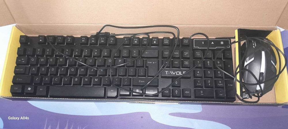 Клавиатура с мышкой (с подсветкой) T-WOLF