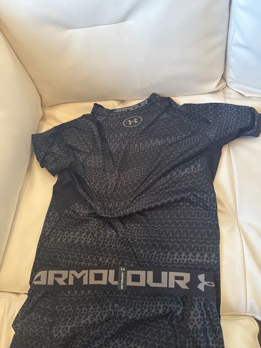 Set vompleu compresie sala alergare under armour