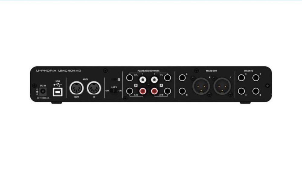 Внешняя звуковая карта Behringer uphoria UMC404hd