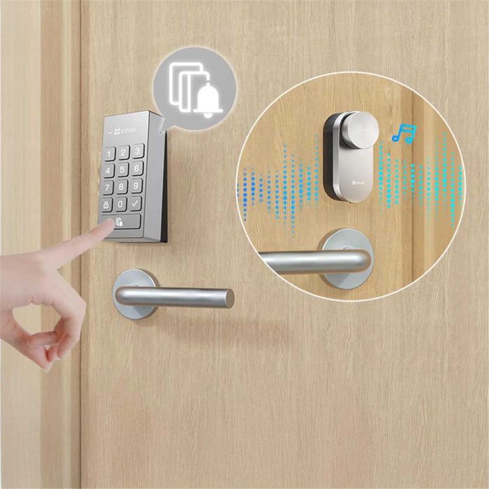 Смарт Ключалка EZVIZ DL01 Pro Kit - Код, Карта Wi-Fi (Пълен комплект)