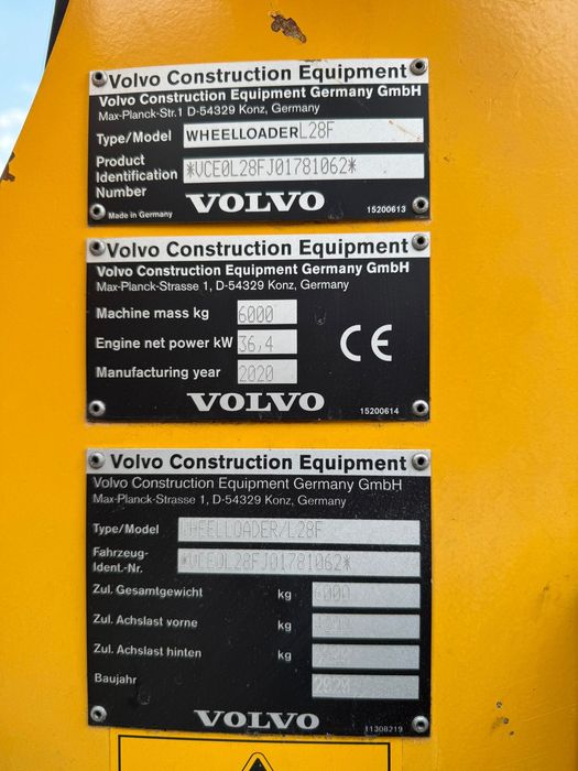 Vola încărcător frontal Volvo L 28 F top! 2020