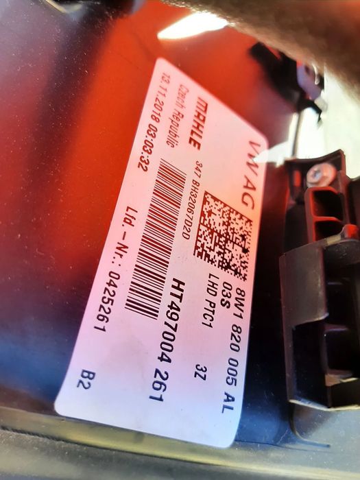 tulumba aer bord 2.0 tdi deu audi a4 b9 8w  8w1820005al