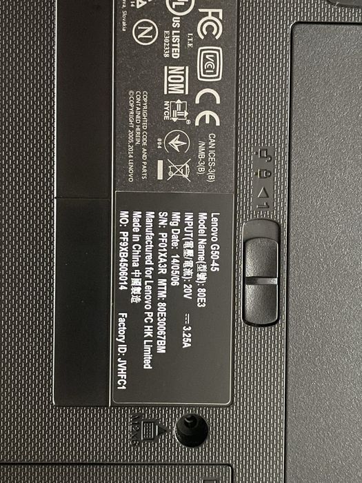 Lenovo G50-45 8gb Ram 128gbSSD