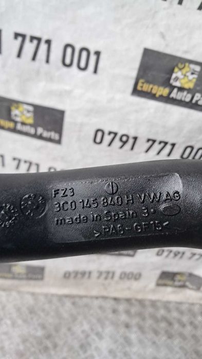 tubulatura intercooler Audi A3 8P 1.9 BLS an 2009 cod 3C0145840H