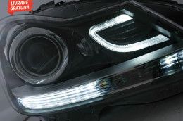 Faruri LED DRL Mercedes C-Class W204 S204 Facelift (2011-2014) Negru S