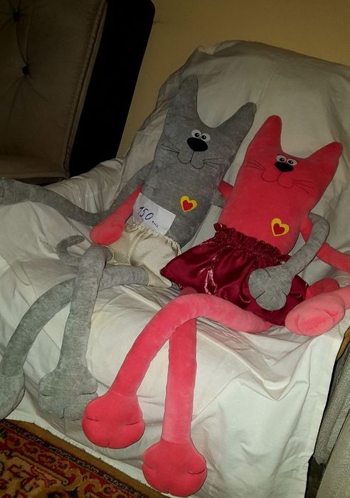 Подарок сувенир мягкие котики.