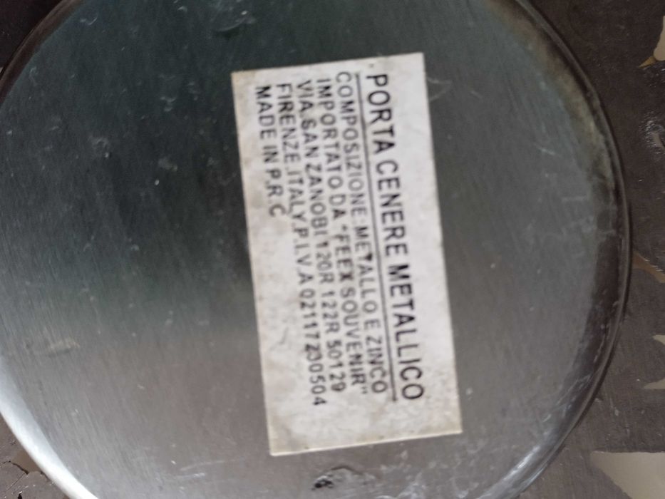 Пепелник Firenze диам.11,5 см Цинк