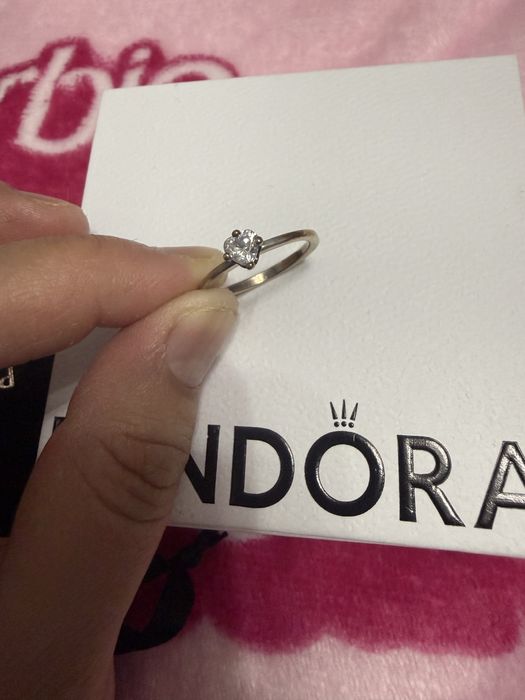 кольцо с сердцем  pandora оригинал размер 56