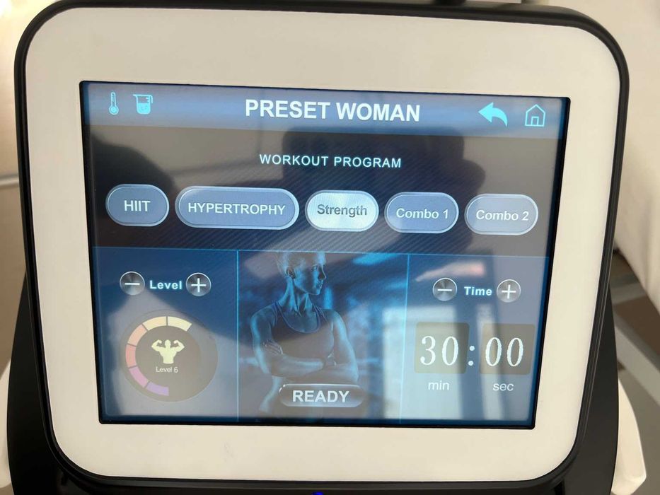 Aparat profesional EMSlim HIEMT pentru remodelare corporală, tonifiere musculară, salon cosmetic, salon de masaj, estetică și fitness – 2.500 €