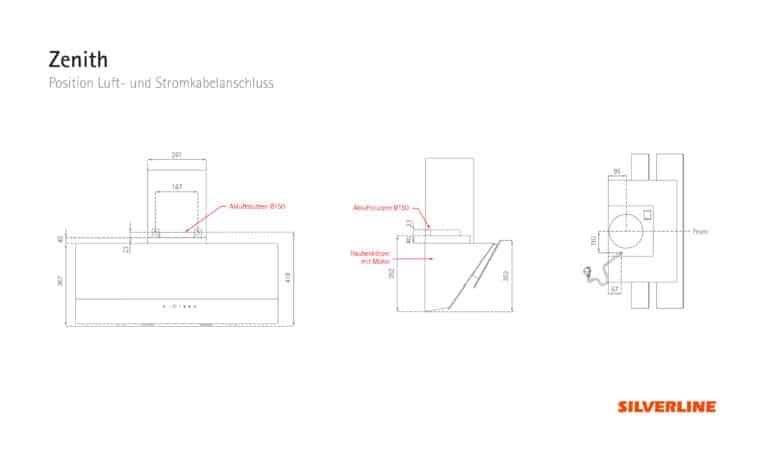 Абсорбатор Silverline 800 W 80cm