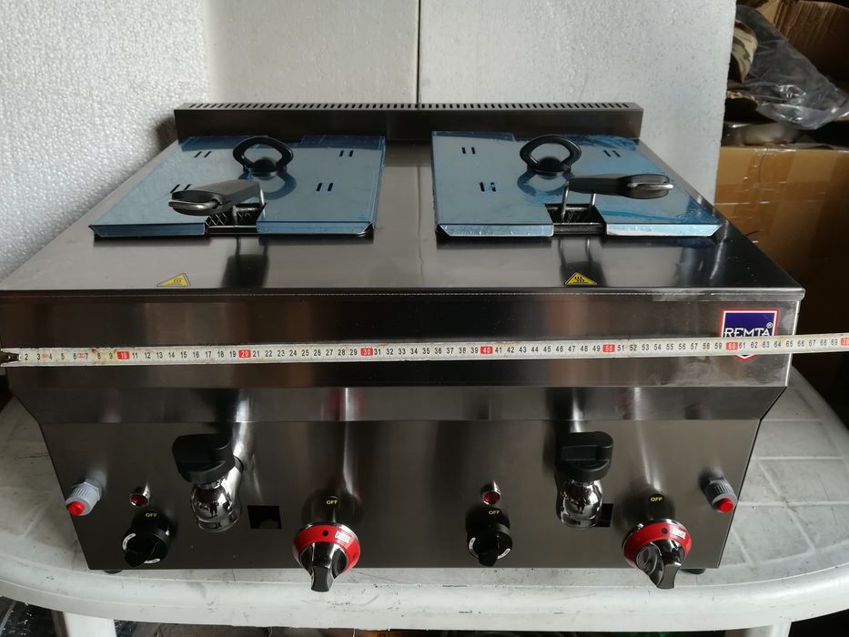 Фритюрник  Професионален Газов защита - CE Фритюрни дюнер скара котлон