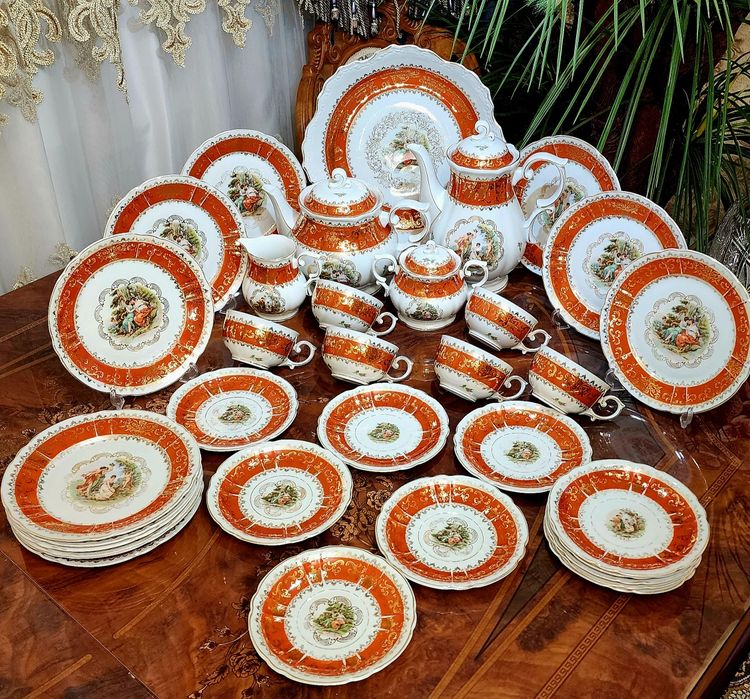 Чайно-кофейный сервиз Мадонна "Оскар". ГДР.  Дёшево !